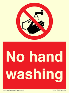 PV13413: No hand washing