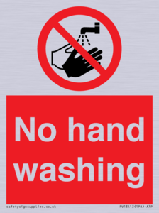 PV13413: No hand washing