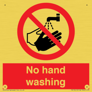 PV13413: No hand washing