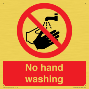 PV13413: No hand washing