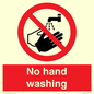 PV13413: No hand washing