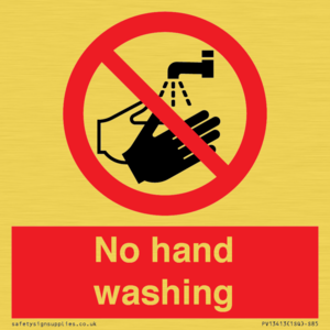 PV13413: No hand washing
