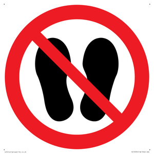 PV13535: Do not step or stand here symbol only