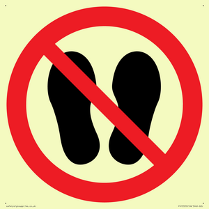 PV13535: Do not step or stand here symbol only