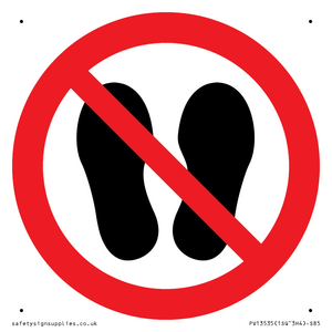 PV13535: Do not step or stand here symbol only