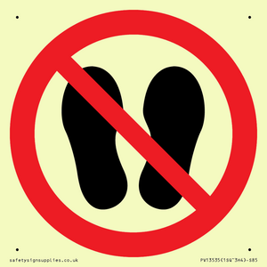 PV13535: Do not step or stand here symbol only