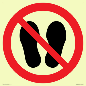 PV13535: Do not step or stand here symbol only