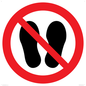 PV13535: Do not step or stand here symbol only