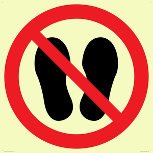 PV13535: Do not step or stand here symbol only