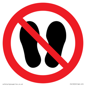 PV13535: Do not step or stand here symbol only