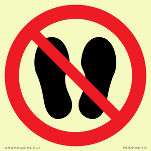PV13535: Do not step or stand here symbol only