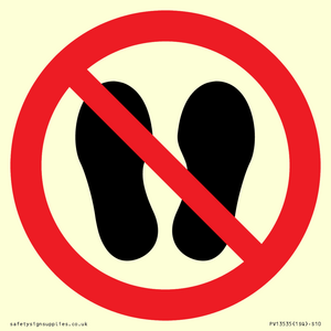 PV13535: Do not step or stand here symbol only
