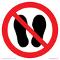 PV13535: Do not step or stand here symbol only