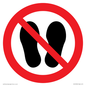 PV13535: Do not step or stand here symbol only