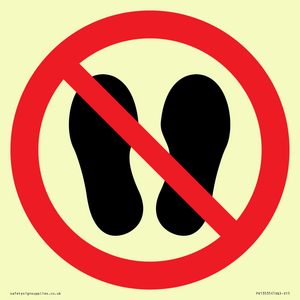 PV13535: Do not step or stand here symbol only