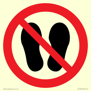 PV13535: Do not step or stand here symbol only