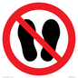 PV13535: Do not step or stand here symbol only