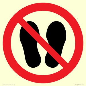 PV13535: Do not step or stand here symbol only
