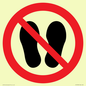 PV13535: Do not step or stand here symbol only