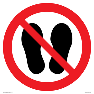 PV13535: Do not step or stand here symbol only