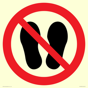 PV13535: Do not step or stand here symbol only