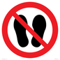 PV13535: Do not step or stand here symbol only