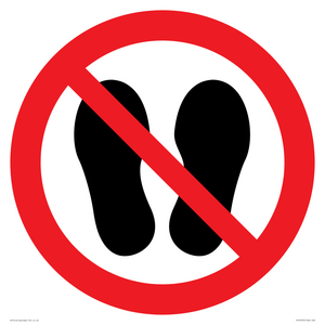 PV13535: Do not step or stand here symbol only