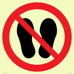 PV13535: Do not step or stand here symbol only