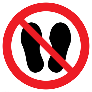 PV13535: Do not step or stand here symbol only