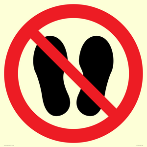 PV13535: Do not step or stand here symbol only