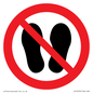 PV13535: Do not step or stand here symbol only