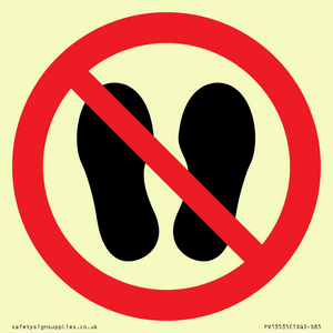 PV13535: Do not step or stand here symbol only