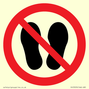 PV13535: Do not step or stand here symbol only