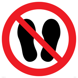 PV13535: Do not step or stand here symbol only