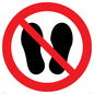 PV13535: Do not step or stand here symbol only