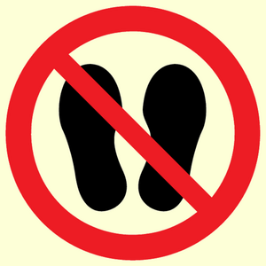 PV13535: Do not step or stand here symbol only