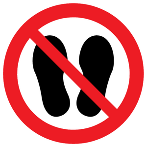 PV13535: Do not step or stand here symbol only