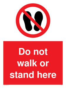 PV1361: Do not walk or stand here