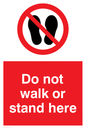 PV1361: Do not walk or stand here