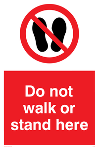 PV1361: Do not walk or stand here