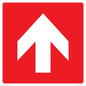 PV14293: White Arrow on red background