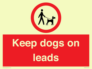 PV1437: Keep dogs on leads