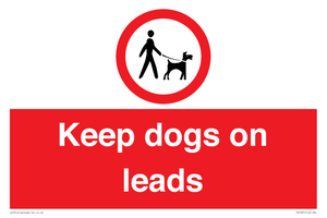 PV1437: Keep dogs on leads