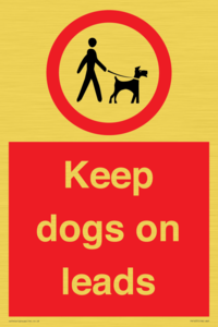 PV1437: Keep dogs on leads