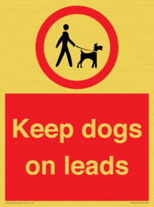 PV1437: Keep dogs on leads