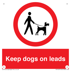PV1437: Keep dogs on leads