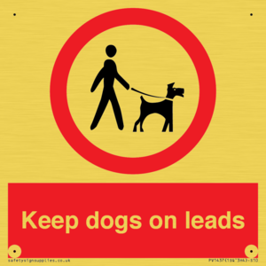 PV1437: Keep dogs on leads