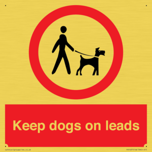 PV1437: Keep dogs on leads