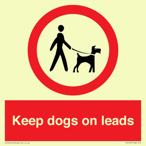 PV1437: Keep dogs on leads