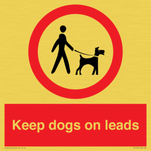 PV1437: Keep dogs on leads